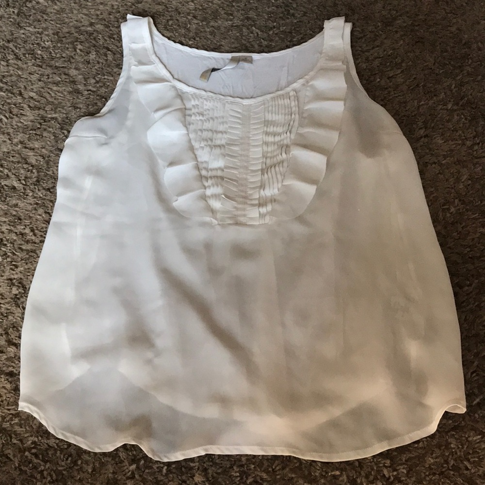 Lauren Conrad White tank top blouse